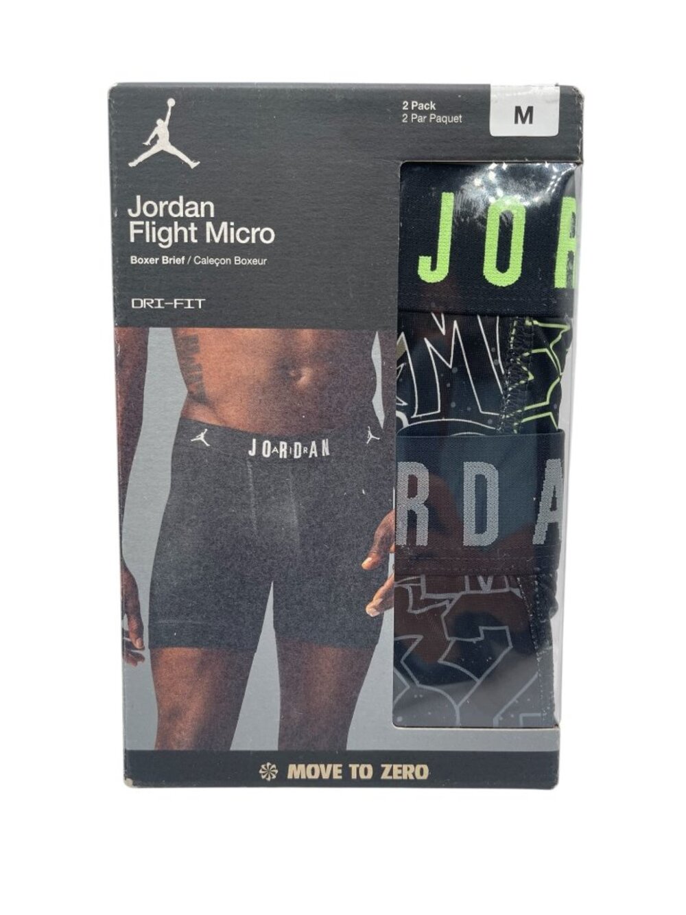 Jordan Flight Micro Dri-Fit Boxer Briefs 2 Pack Mens Medium JM0787-023